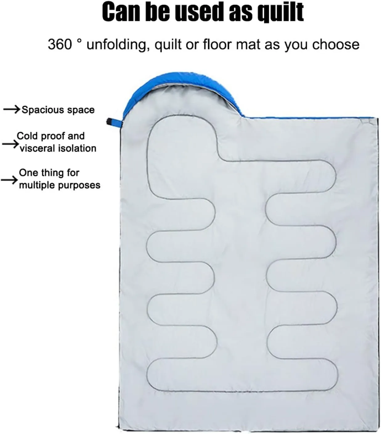Sleeping Bags Outdoor Tent Sleeping Bag Portable 3 Seasons Warm Travel Survival Protective Bags for Backpacking Hiking Camping Equipment