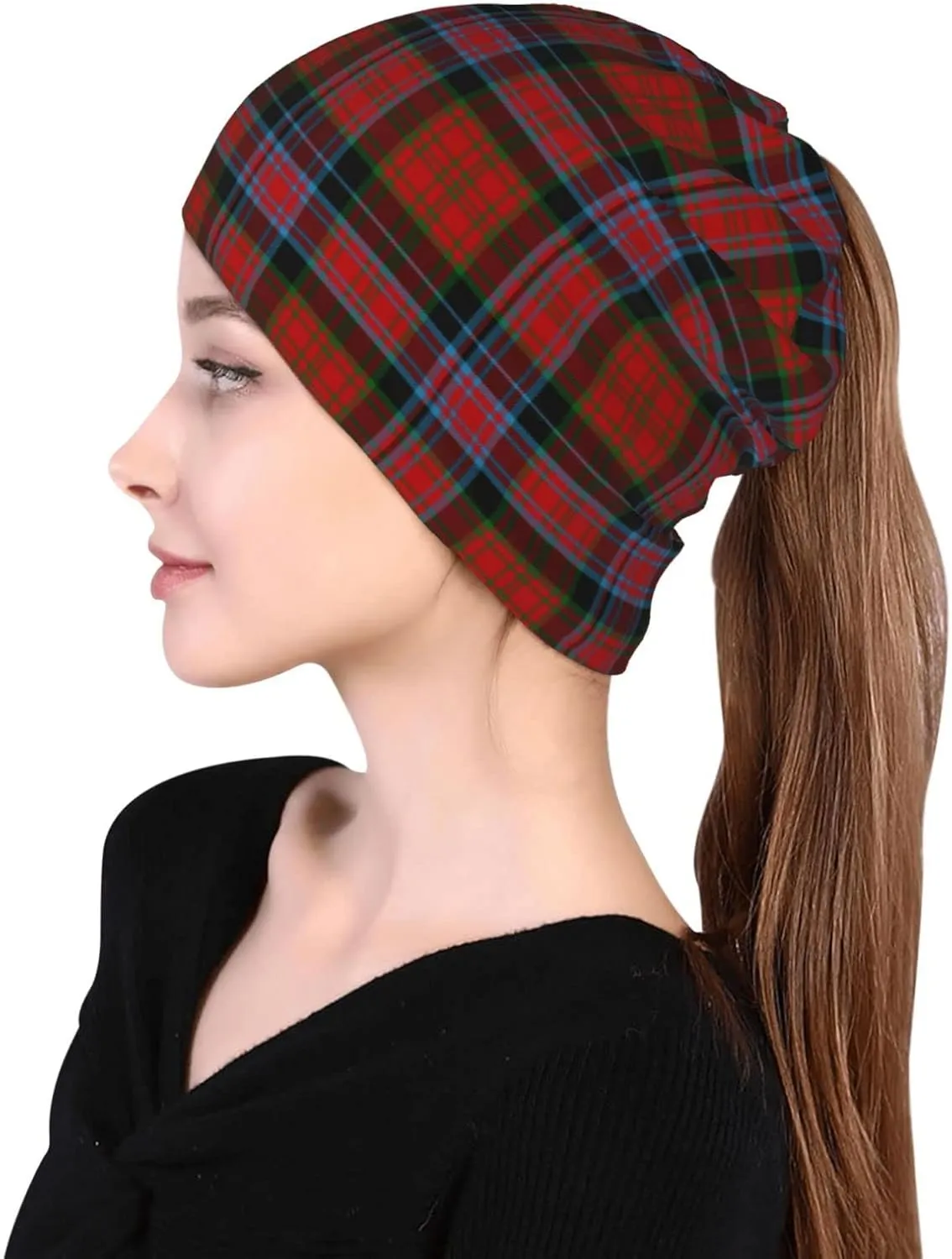 Slouchy Beanie for Men and Women, Multifunctional Beanie hat Multifunctional Scarf Running Beanie Hat
