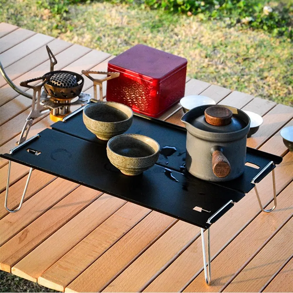 Small Folding Table Ultralight Compact Camping Table for Outdoor Backpacking Hiking Picnic Beach