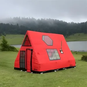 Sönmez Air Bungalow Camping Tent – Portable and Waterproof Inflatable Tent for 8-10 People, 4-Season Use, UV Protection, Quick Setup in 10 Minutes, and Luxury Camping Features