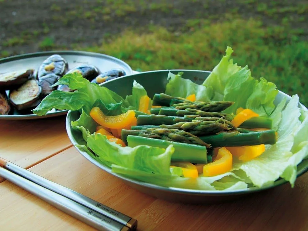 Snow Peak Tableware Set Single - Lightweight, Rust Resistant, and Durable - At Home or Group Camping
