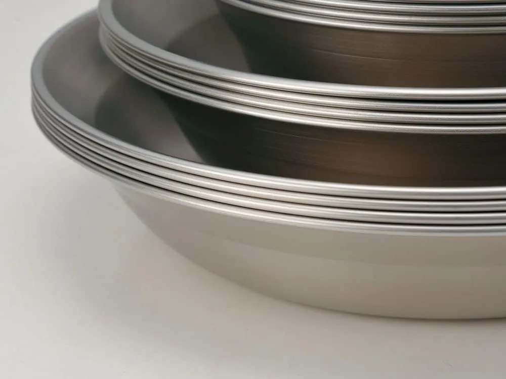 Snow Peak Tableware Set Single - Lightweight, Rust Resistant, and Durable - At Home or Group Camping