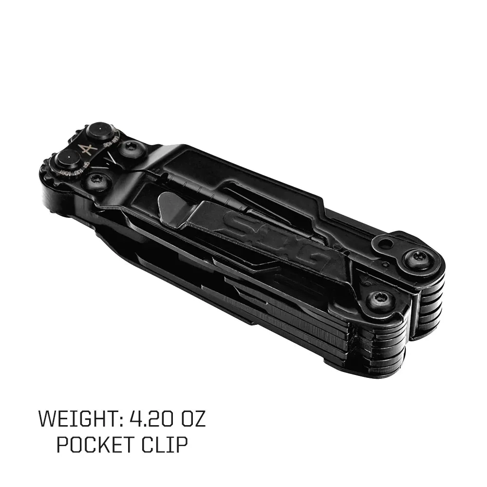 SOG 18-in-1 PowerPint Multi-Tool with Knife and Pliers for Camping and EDC