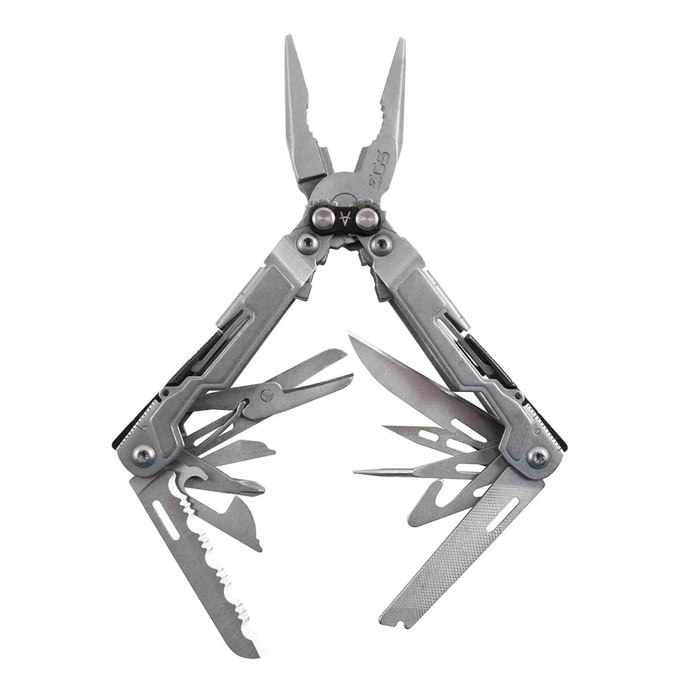 SOG 18-in-1 PowerPint Multi-Tool with Knife and Pliers for Camping and EDC