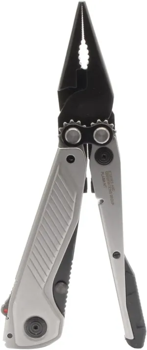 SOG Everyday Daily Solution EDC CRYO D2 Steel Compact Pocket Size Flash MT Multi-Tool, 7 Tools, Stainless-Steel Housing, Silver & Black