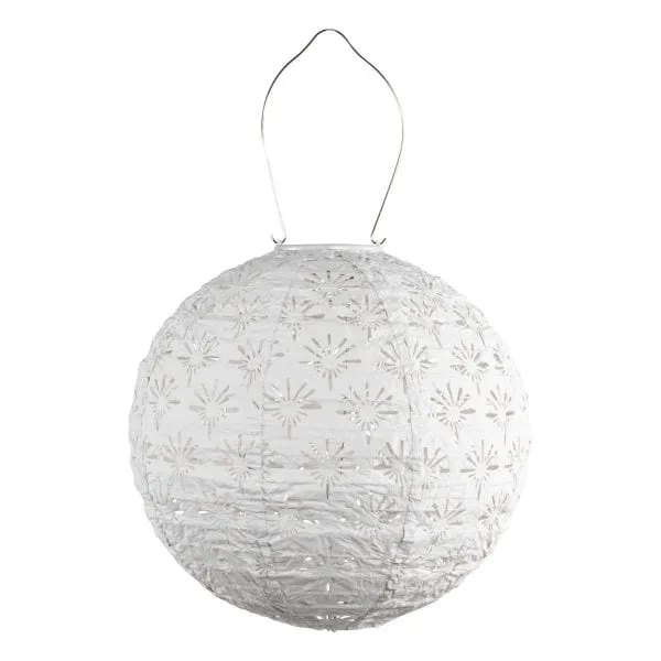 Soji Stella Deco Globe 12" Solar Lantern