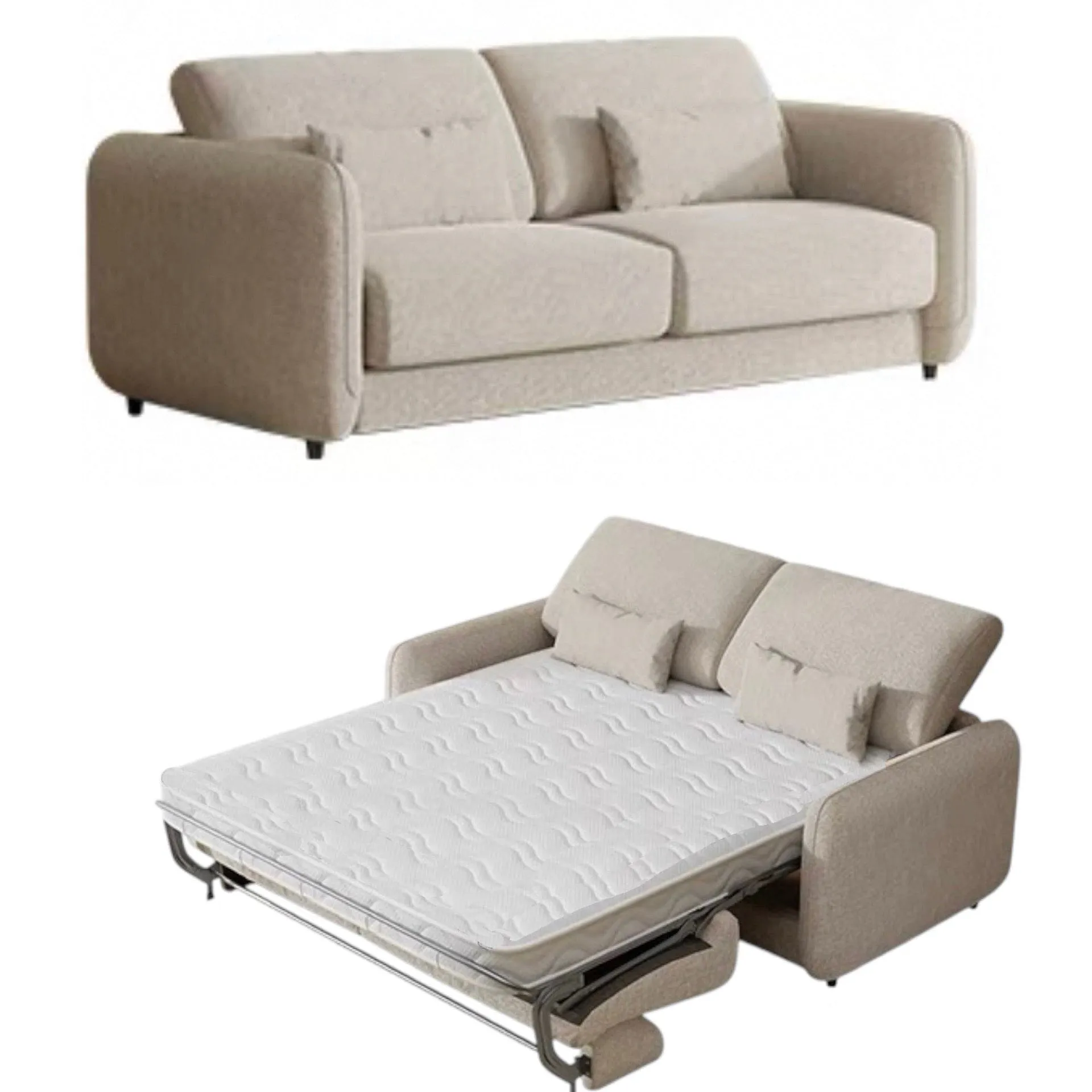 Sophia Foldable Sofa Bed with Mattress