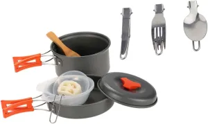 Sosoport Camping Cooking Utensils Set Picnic Pot for 1-2 Persons Hiking Cookware Portable Cooking Tool