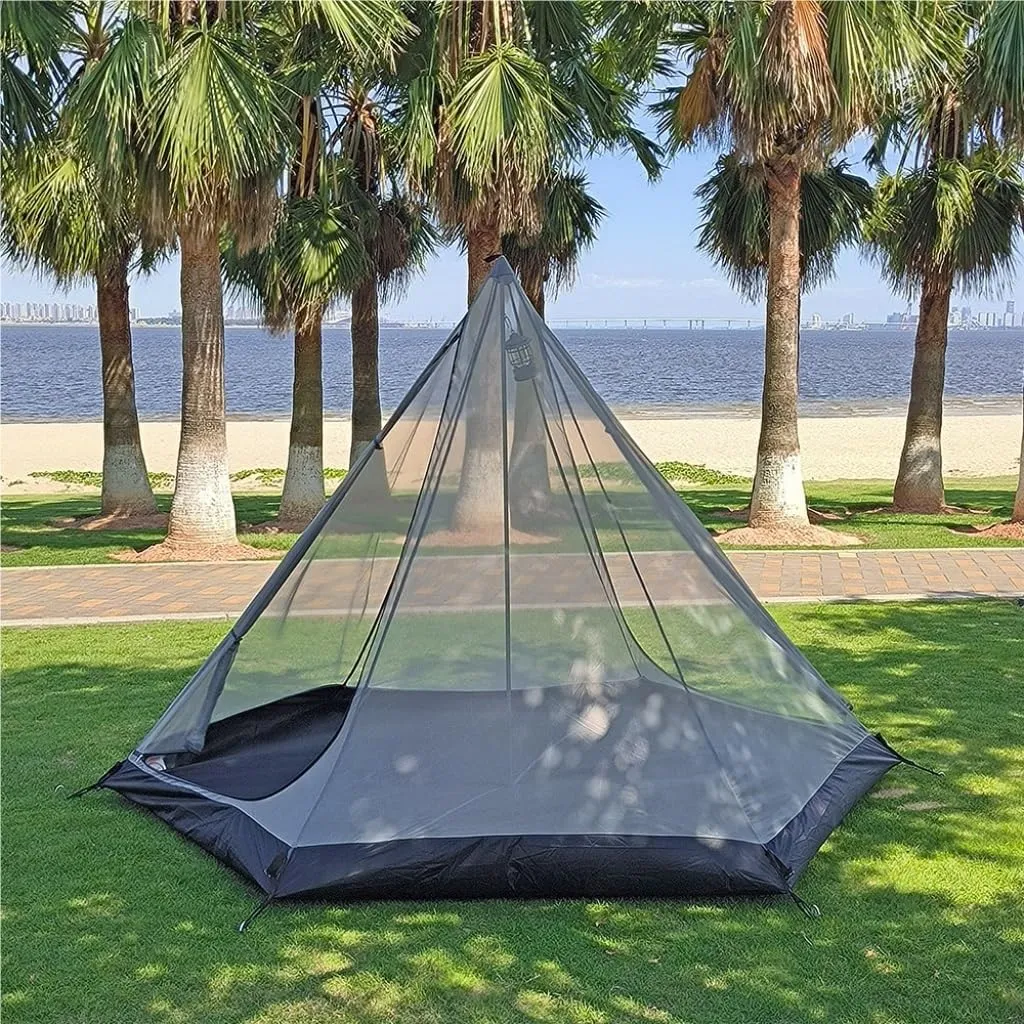 Spacious and Lightweight 3-4 Person Family Outdoor Tent Double-Layer Breathable Rainproof Peaked Camping Tent Camping Equipment Outdoor Tent
