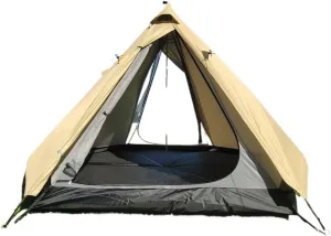 Spacious and Lightweight 3-4 Person Family Outdoor Tent Double-Layer Breathable Rainproof Peaked Camping Tent Camping Equipment Outdoor Tent