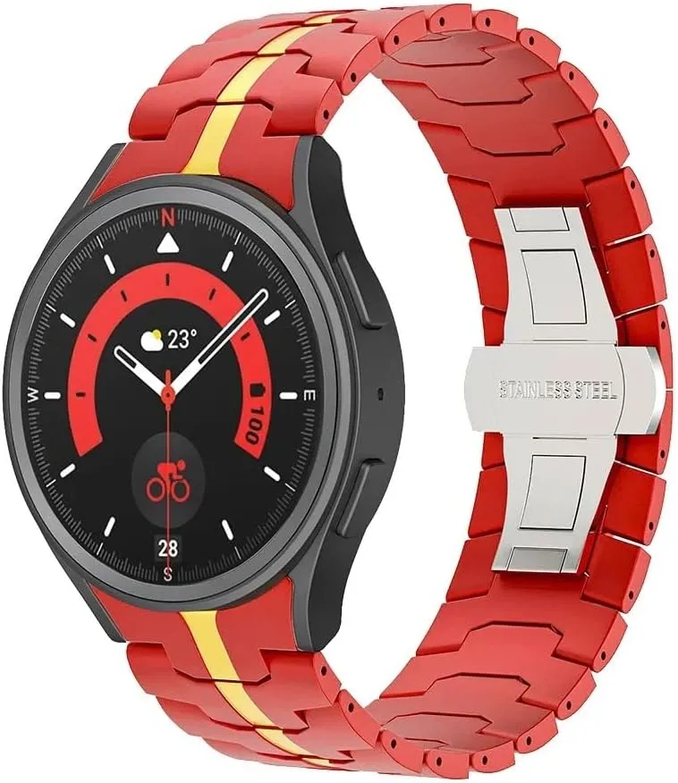 Stainless Steel Bracelet for Galaxy Watch 7 6 5 4 40mm 44mm 6Classic 43 47mm No Gaps Metal Band for 5Pro 45mm