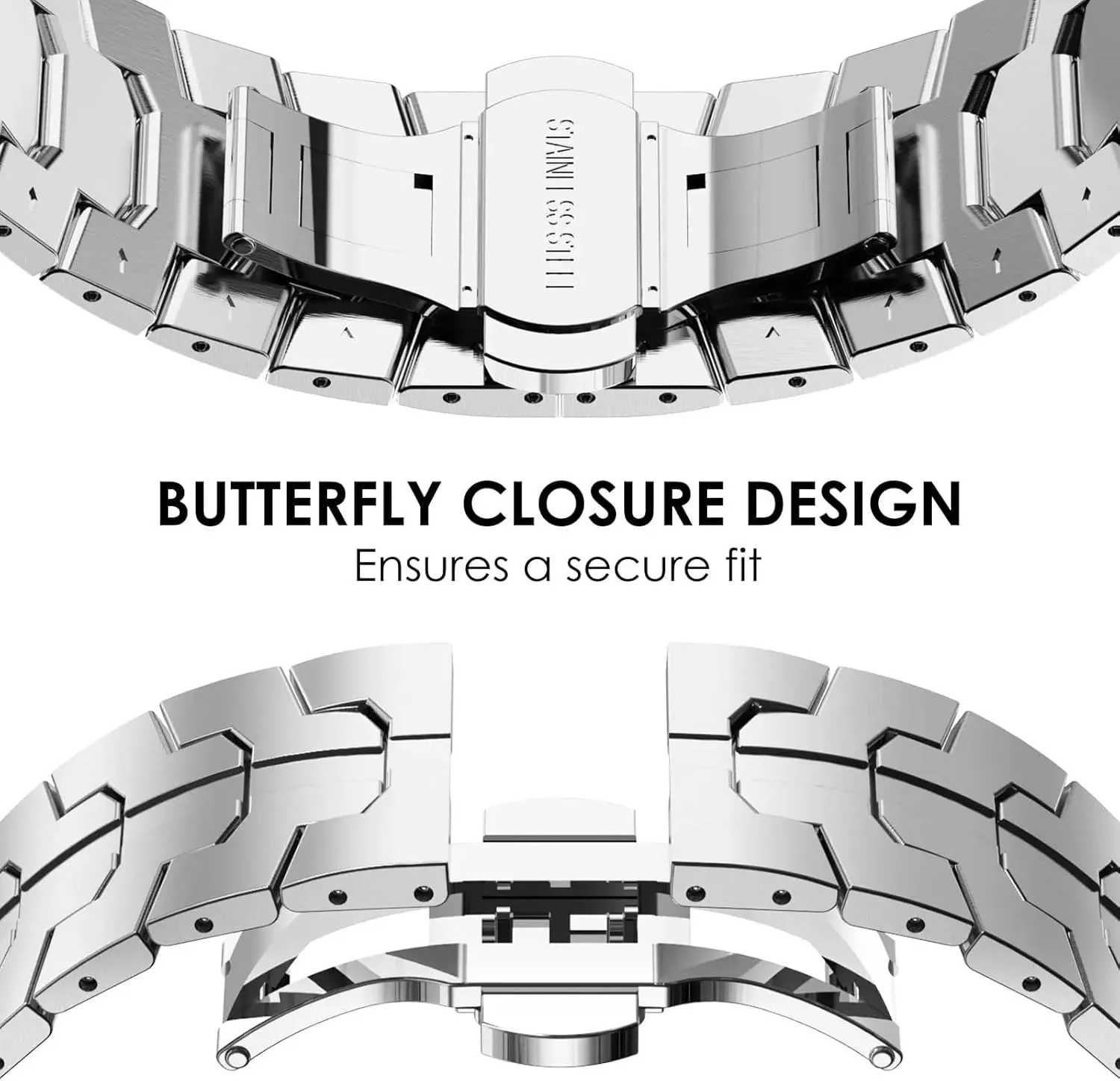 Stainless Steel Bracelet for Galaxy Watch 7 6 5 4 40mm 44mm 6Classic 43 47mm No Gaps Metal Band for 5Pro 45mm