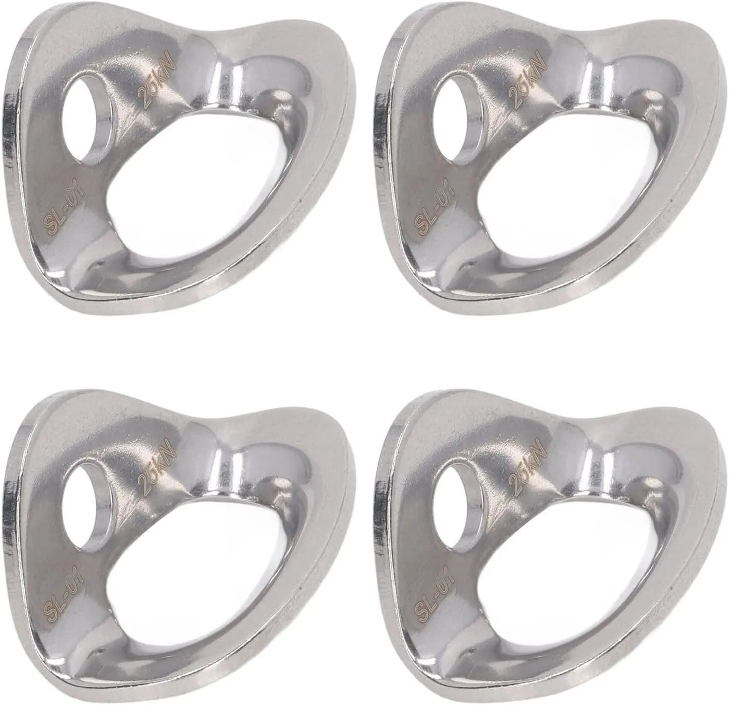 Stainless Steel Climbing Hangers, Strong Load Bearing Capacity for Fun and Challenging Play Area, Light Weight, Strong and Sturdy, Suitable for Drilling Exploration, Easy to