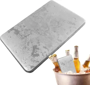 Stainless Steel Cooling Pack - Elegant Drink Coolers | Stainless Steel Ice Packs for Camping, Picnic Basket | No Water Needed Quick Freeze Long-Lasting Multi Use Cooler Accessories for Picnics