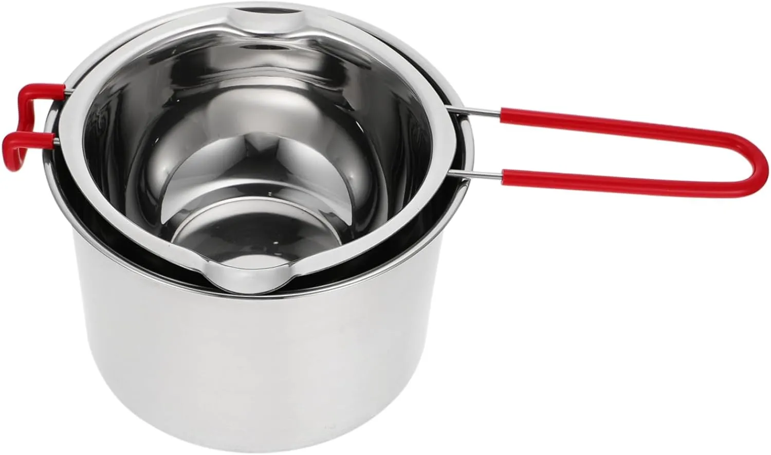 Stainless Steel Melting Pot 1 Set Easy to Clean Hiking Cookware Milk Pan for Outdoor Cooking
