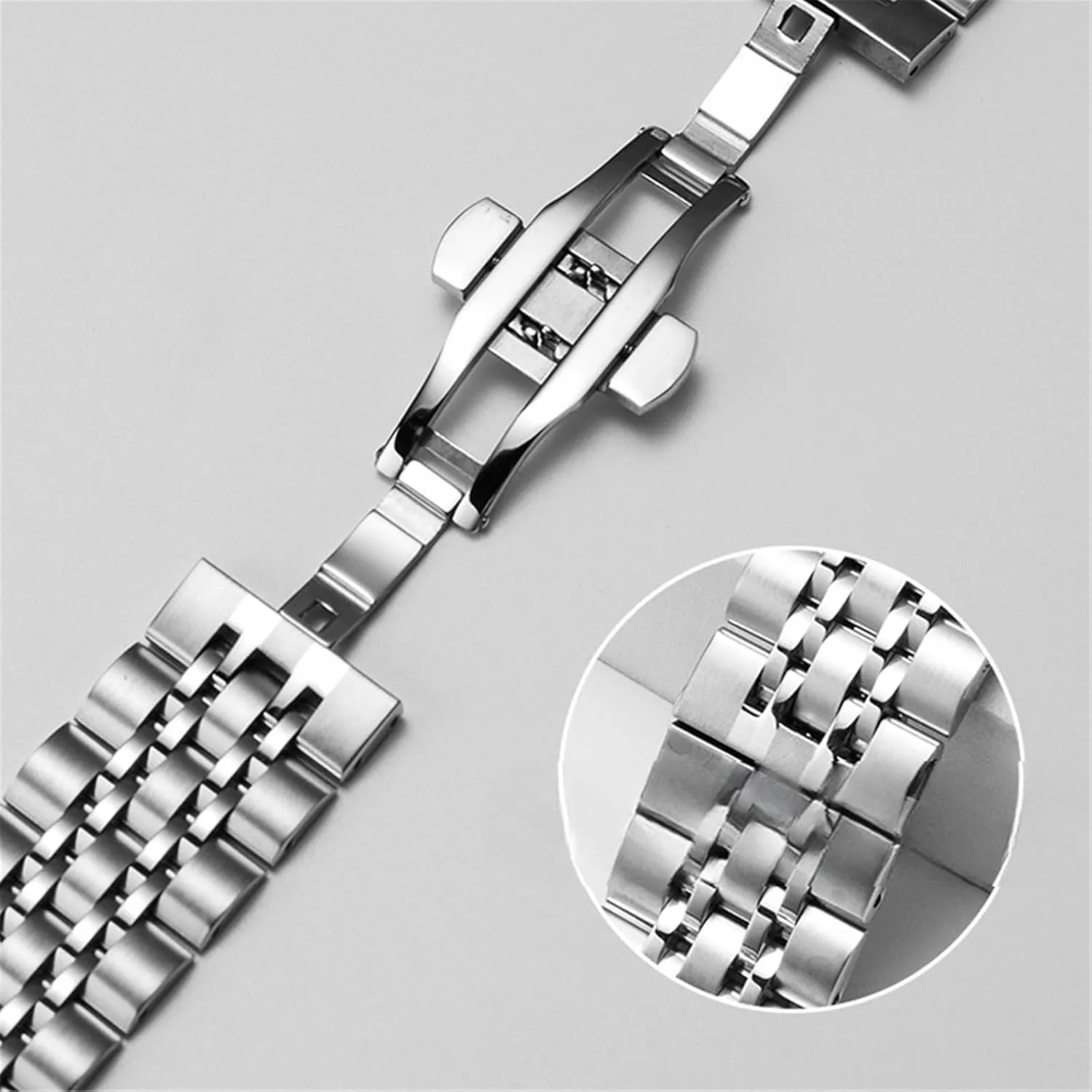 Stainless Steel Metal Replacement Watchbands Quick Release Watchband 22mm 20mm Women Men Universal Strap