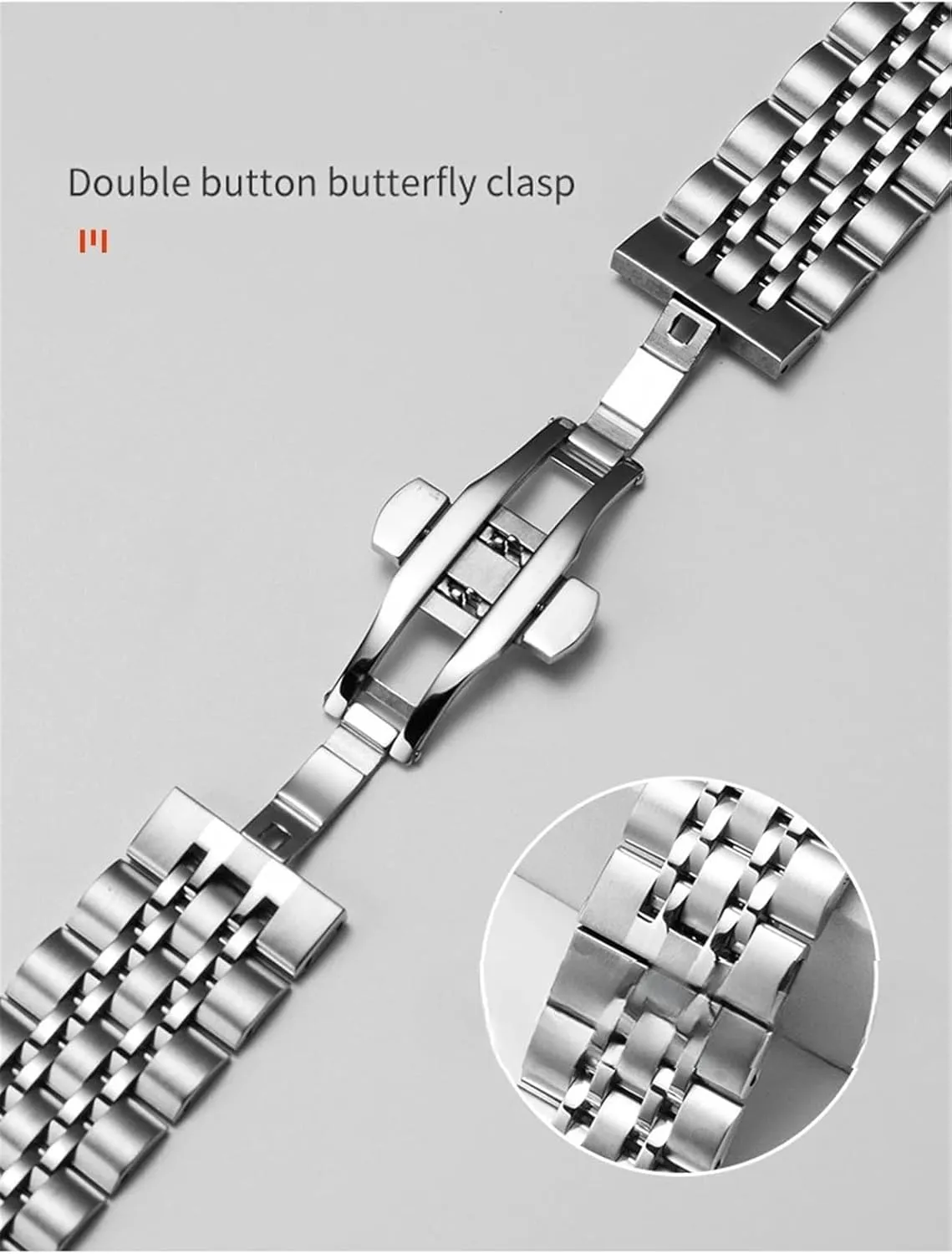 Stainless Steel Metal Replacement Watchbands Quick Release Watchband 22mm 20mm Women Men Universal Strap