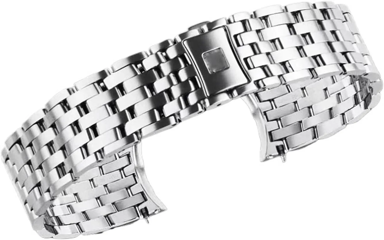 Stainless Steel Metal Watch Silver Strap Band Bracelet