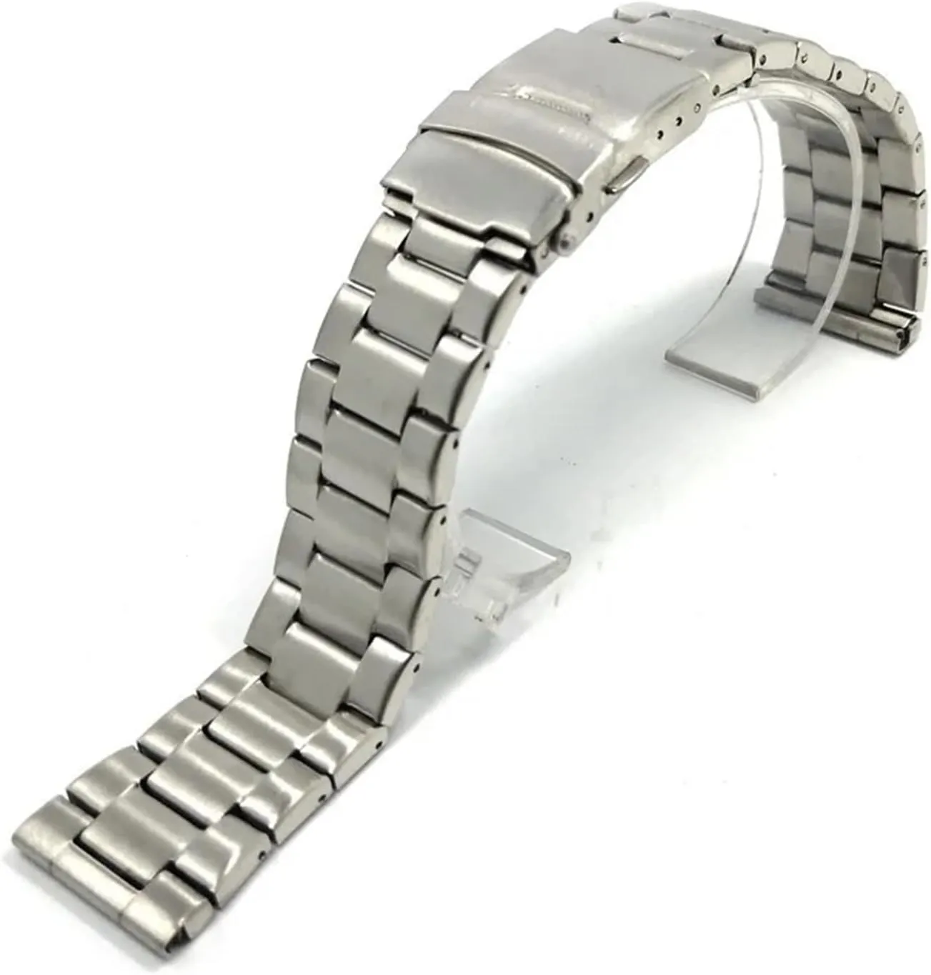 Stainless Steel Strap 20mm 22mm Universal Black Silver Strap Double Press Safety Buckle Quick Change Metal Wristband