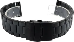 Stainless Steel Strap 20mm 22mm Universal Black Silver Strap Double Press Safety Buckle Quick Change Metal Wristband
