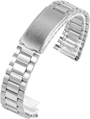 Stainless Steel Watch Band 12mm 14mm 18mm 20mm Folding Buckle Universal Watch Strap