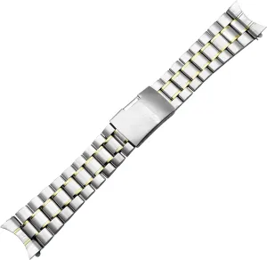 stainless steel watch band 16mm 18mm 20mm 22mm 24mm strap wristband curved end watch strap folding buckle replacement wrist belt