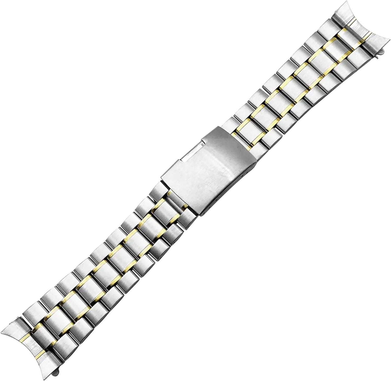 stainless steel watch band 16mm 18mm 20mm 22mm 24mm strap wristband curved end watch strap folding buckle replacement wrist belt