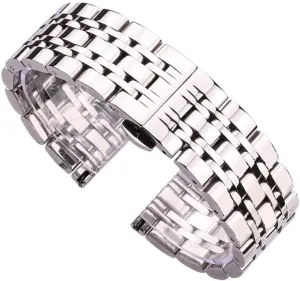 Stainless Steel Watchband Bracelet 18MM 20MM 22MM 24MM Men Woman Metal Watch Strap
