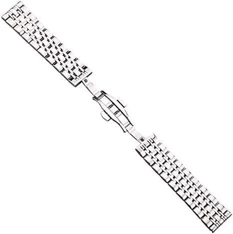 Stainless Steel Watchband Bracelet 18MM 20MM 22MM 24MM Men Woman Metal Watch Strap