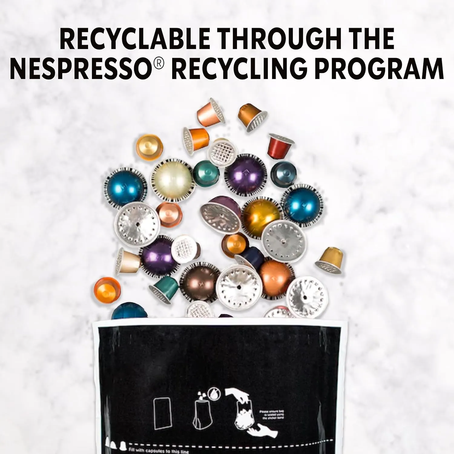 Starbucks by Nespresso Original Line, Single-Origin Colombia, Medium Roast Coffee, 50-count Espresso Pods