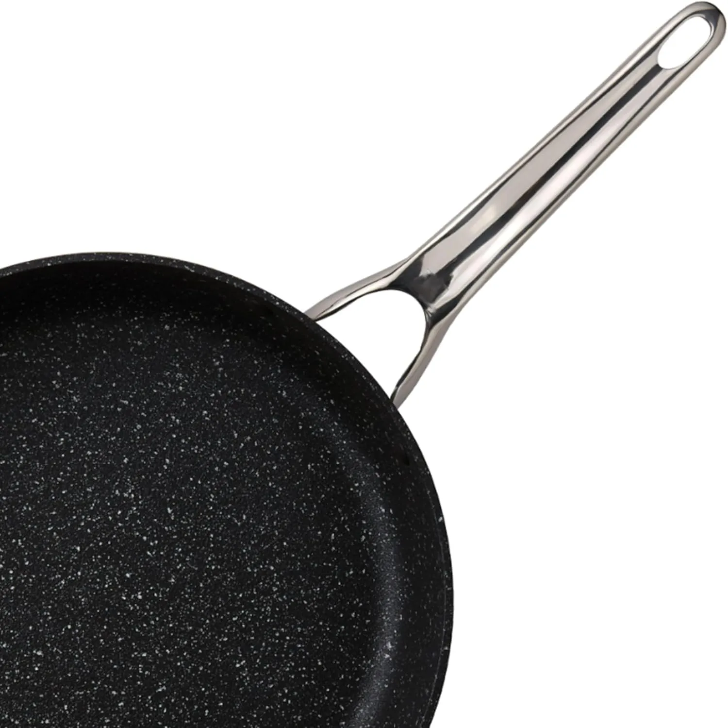 Starfrit The Rock Classic 10" (26cm) Non-Stick Deep Fry Pan - Durable Forged Aluminum - Oven Safe - PFOA Free - Easy to Clean
