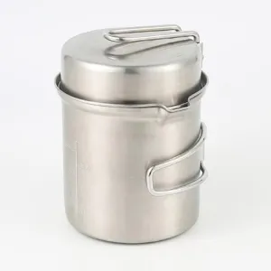 Steel Outdoor Camping Cookware Mess Kit Set   Wood Stove Hiking Tool Accessories Tool