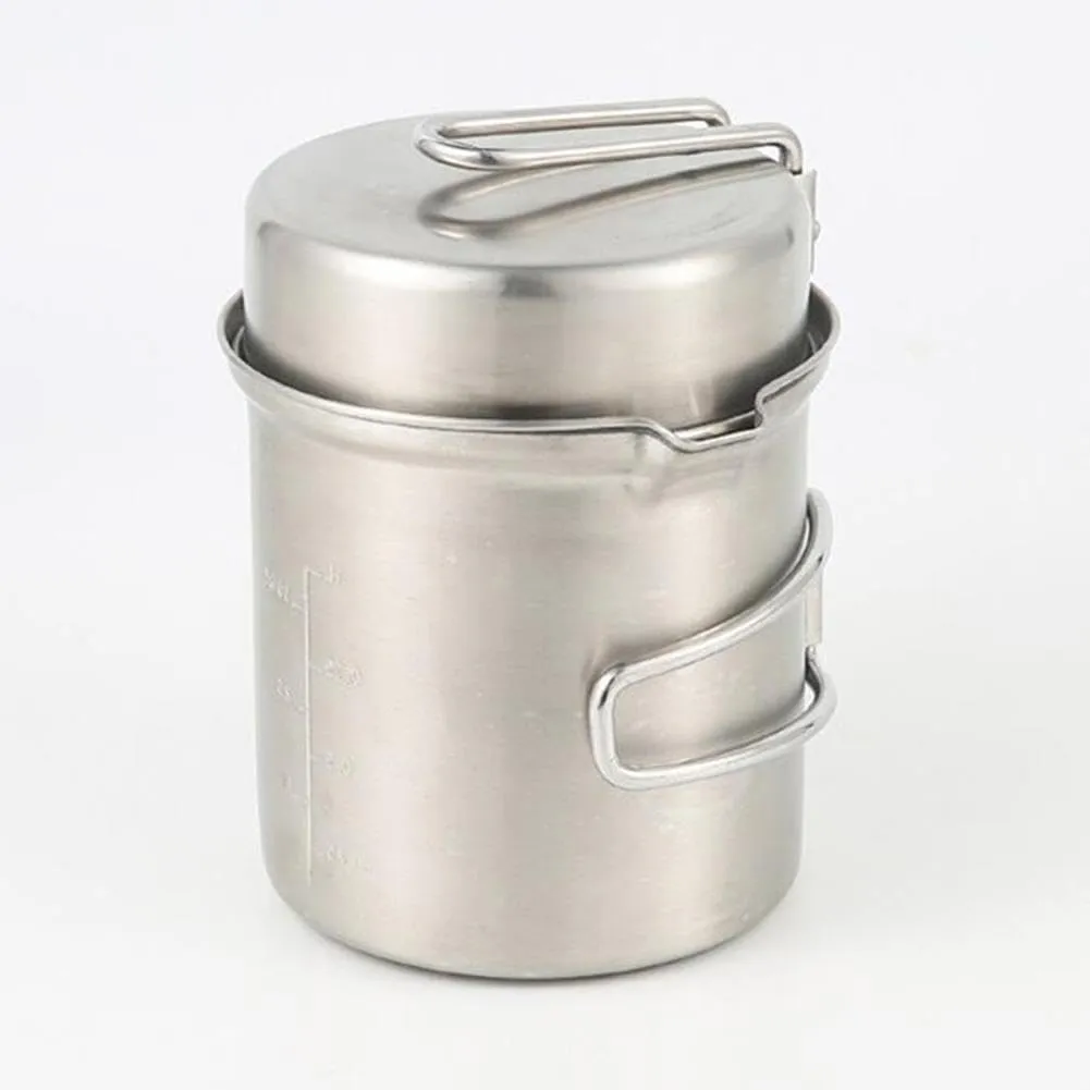 Steel Outdoor Camping Cookware Mess Kit Set   Wood Stove Hiking Tool Accessories Tool