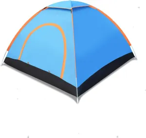 Strong Camel Pop up Camping Tent Portable 3-4 Person for Backpacking Traveling with Carry Bag