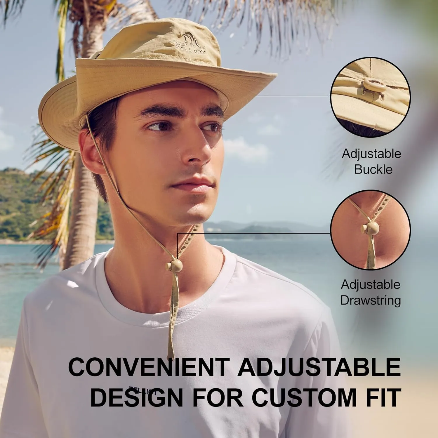 Sun Hats for Women Men Foldable Bucket Hat UPF 50  UV Protection Summer Hat for Fishing Hiking Beach Garden