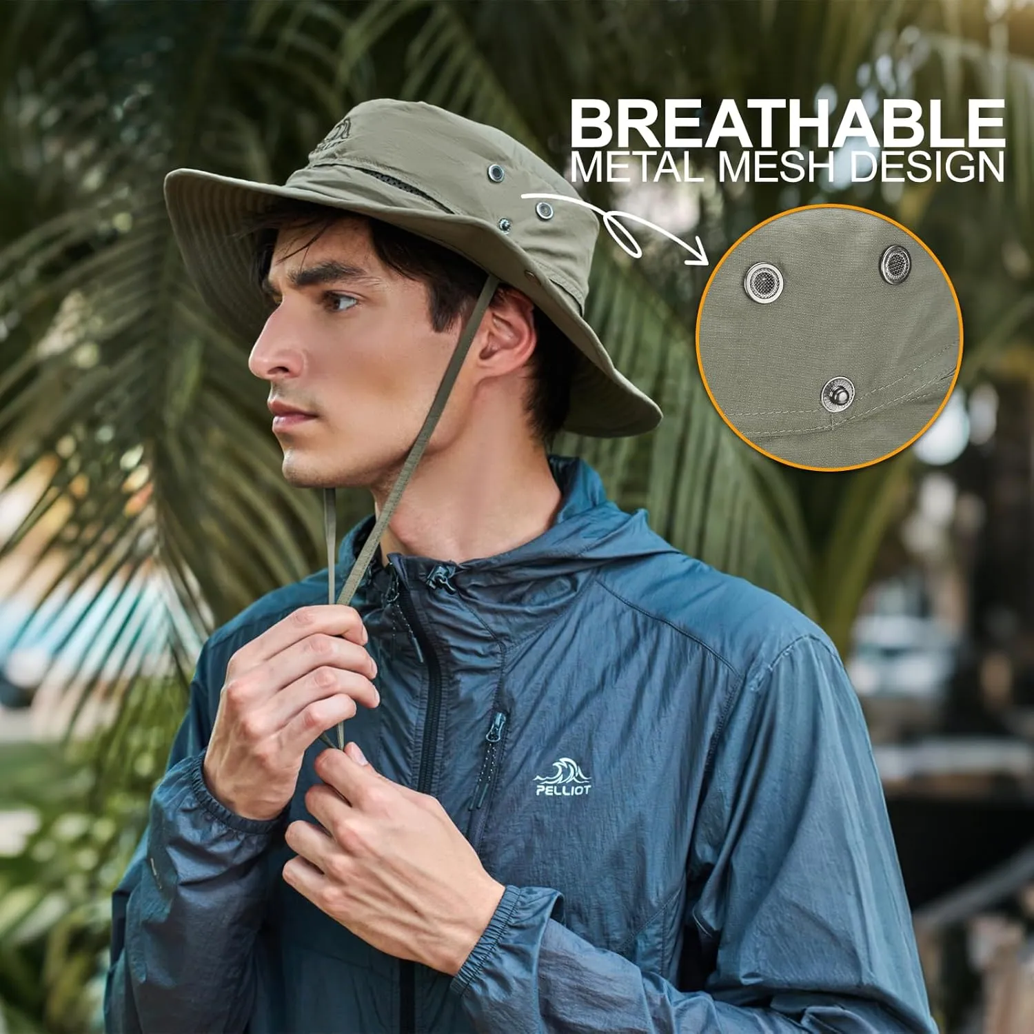 Sun Hats for Women Men Foldable Bucket Hat UPF 50  UV Protection Summer Hat for Fishing Hiking Beach Garden