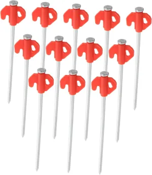 SUPVOX Climbing Nail Stake Set 20 Heavy Duty Tent Pegs in Iron for Camping Tarp Canopy Hike Garden
