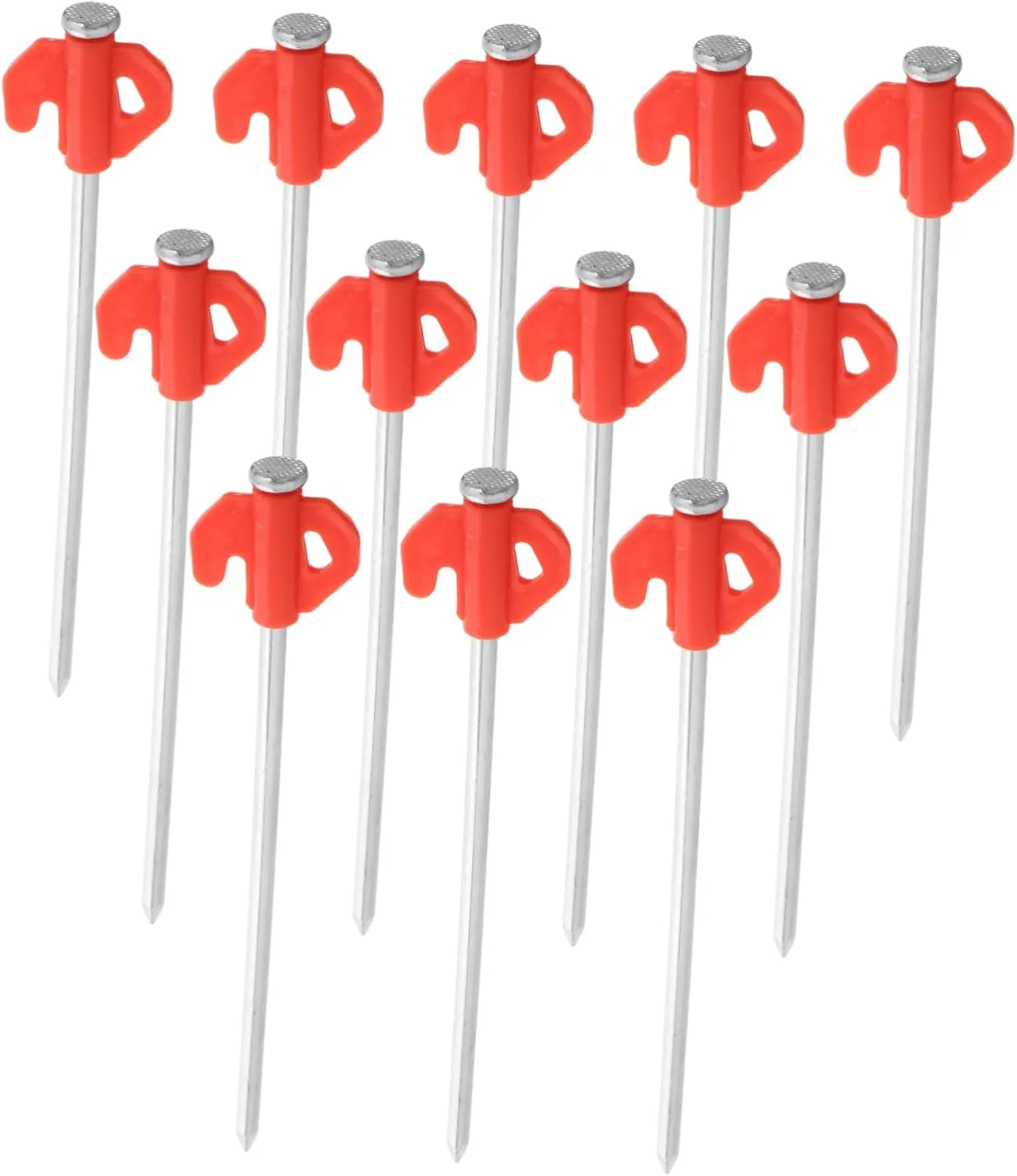 SUPVOX Climbing Nail Stake Set 20 Heavy Duty Tent Pegs in Iron for Camping Tarp Canopy Hike Garden