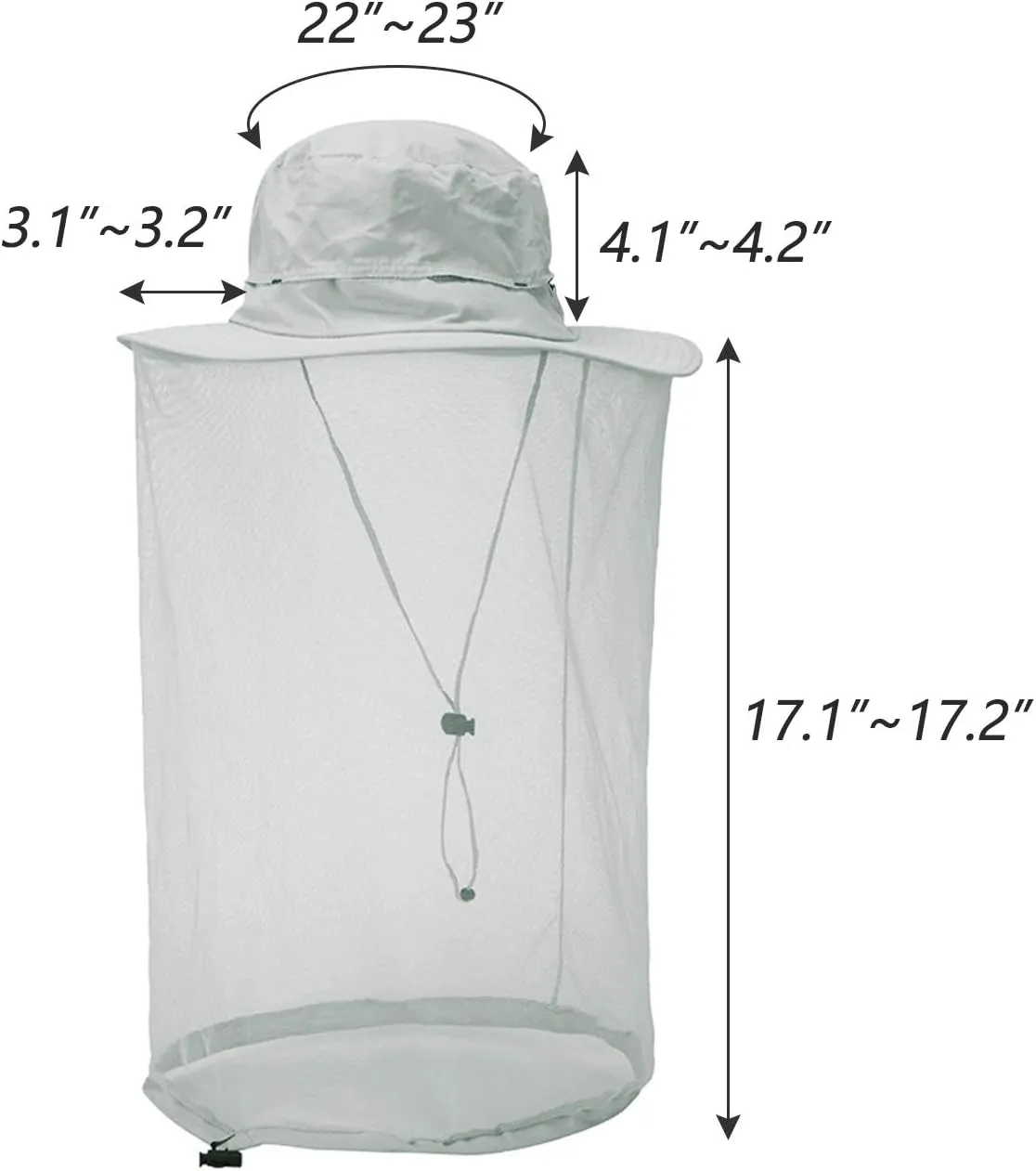Surblue Head Net Hat Outdoor Fishing Hiking Sun Cap Neck Face Flap Protect Hat UPF50 