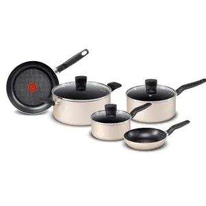 T-Fal Essentials 8pc post set - Gold - B455S874