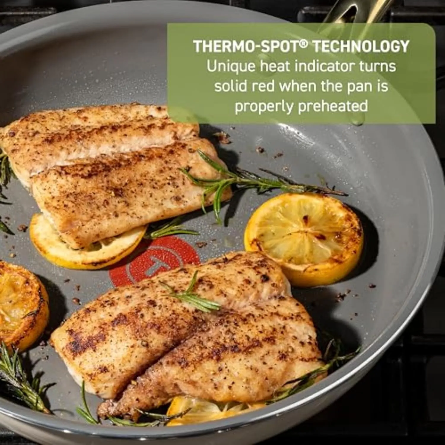 T-fal Preserve Ceramic Nonstick Frying Pan 2-Pc Set, 8.5" & 11", Made without PFOA and PTFE, Oven Broiler Safe up to 350°F Cookware, InoCeram Glide Technology, Frying Pan Skillet, Pots & Pans, Beige