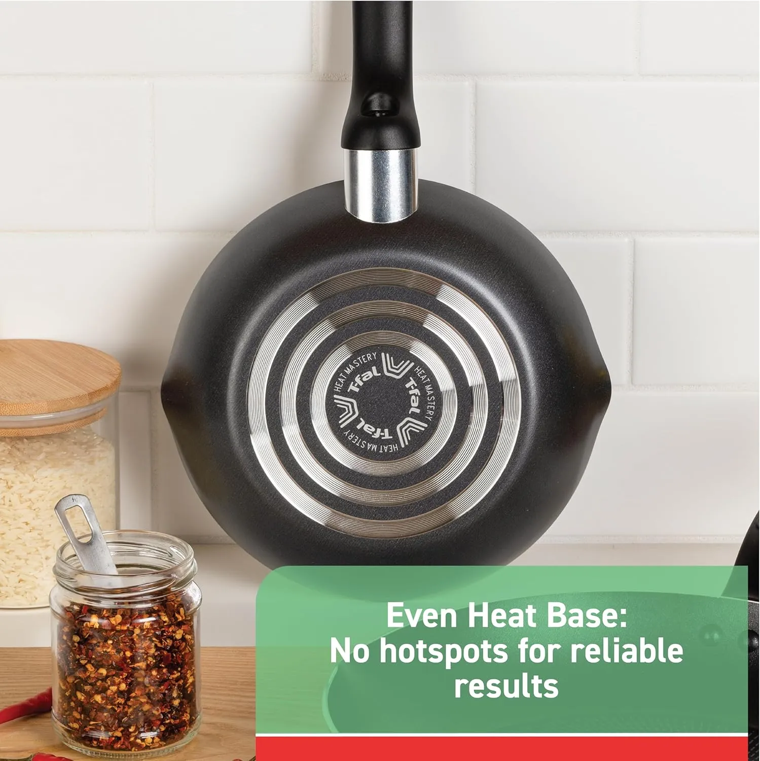 T-fal Specialty Nonstick Handy Pot with Glass Lid 3 Quart Oven Safe 350F Cookware, Pots and Pans, Dishwasher Safe Black
