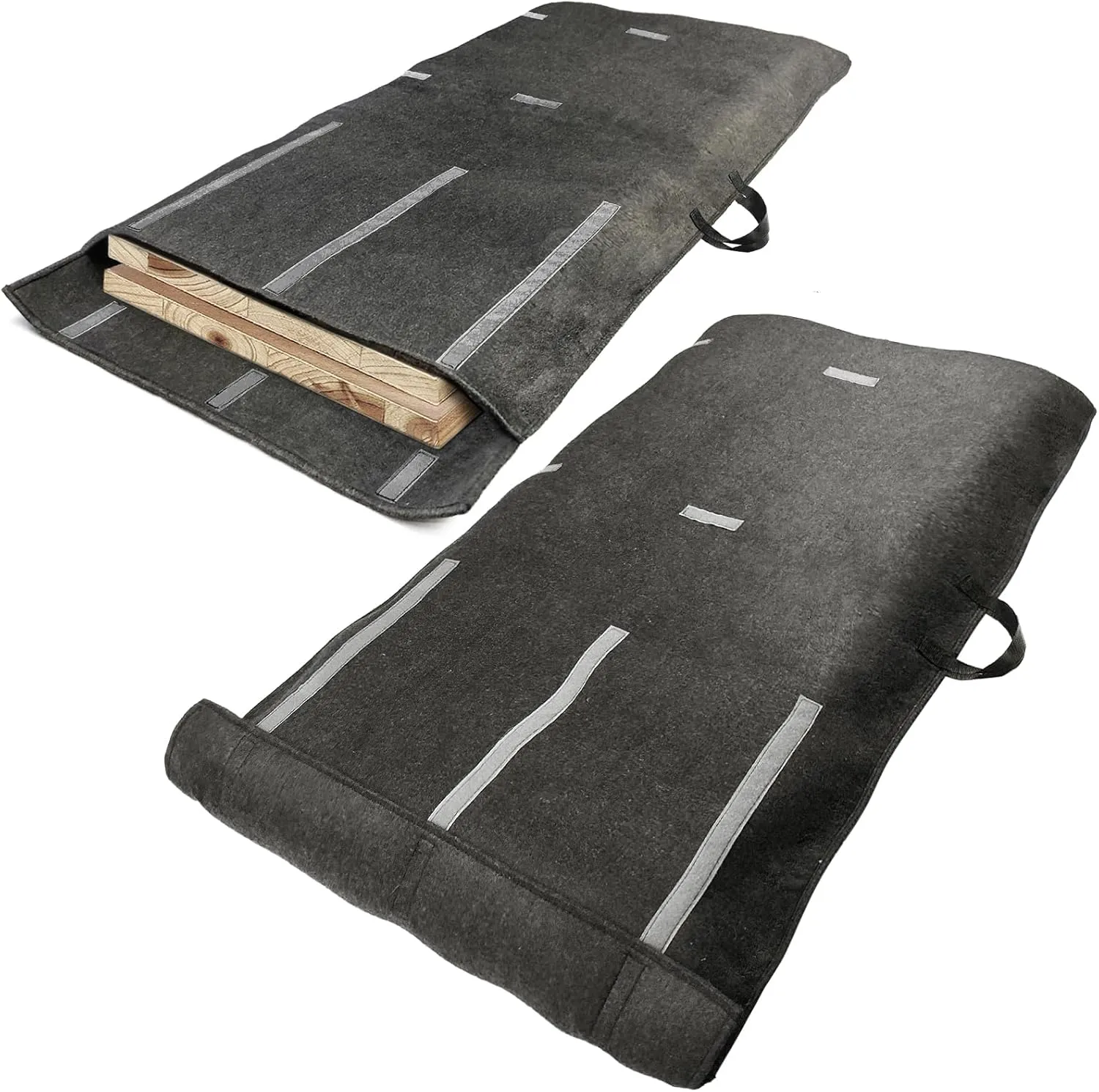 Table Leaf Storage Bag Padded 2 Pack, 2024 Upgraded Thick Felt Dining Table Leaf Cover for Storage, 51x24in Adjustable Heavy Duty Table Leaf Bag Protector, Fit 48 x 20 inches Leaves