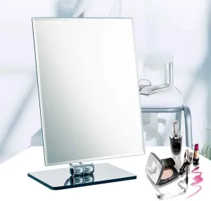 Table Mirror Square Make-up Mirror Table Mirror high-end Mirror Table Mirror Counter Cosmetic Mirror Table Mirror Large Mirror Adjustable Angle HD Mirror Xuan - it is Worth Having