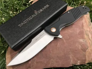 TACTICAL GEARZ Pocket Folding Knife for EDC, G10 Handle! D2 Steel Blade, Includes Sheath (Lyra)