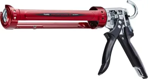 TAJIMA Caulk Gun - 1/10 Gallon (10 oz) Convoy Super Caulking Tool with Rotating Cradle & Auto Flow Stop - CNV-100SP