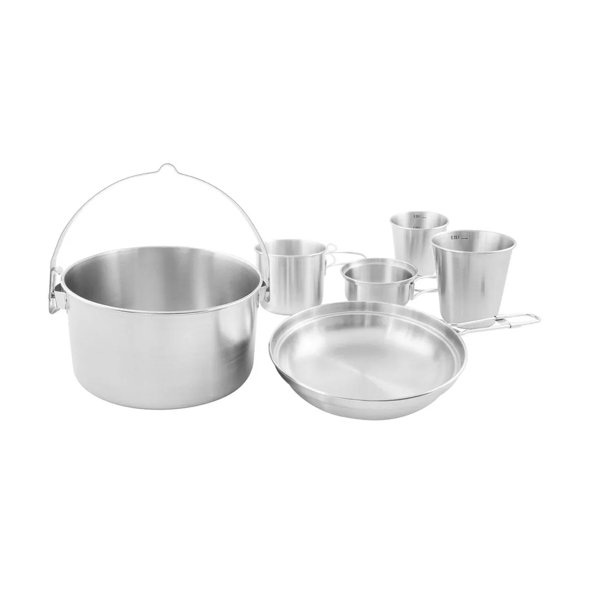 Tatonka Mini Set II compact camping cookware kit 6pcs stainless outdoor cooking