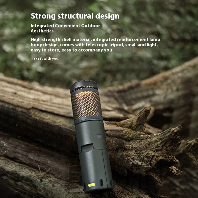 Telescopic Camping Light 10000mAh Portable Lanterns LED Adventure Hiking Fishing Tents Campsite Ambiance Lamp with Magnet Tripod