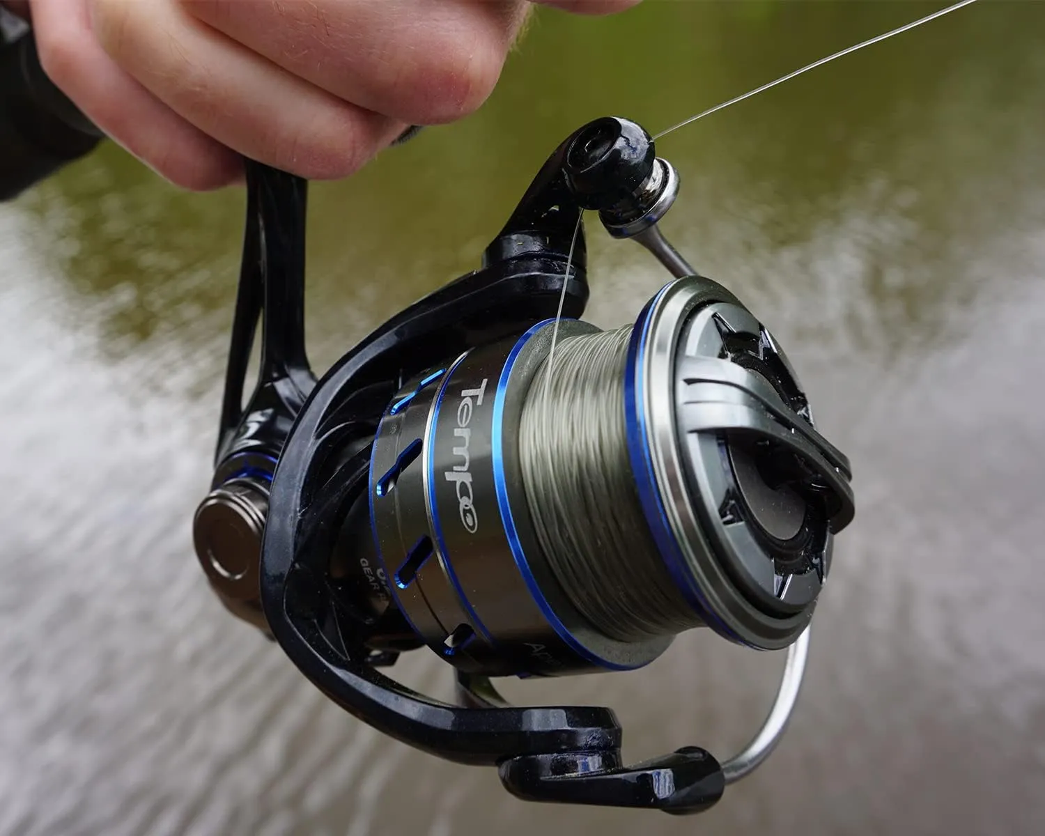 Tempo Apex Spinning Reel - Ultralight Magnesium Body Fishing Reels Spinning with 10 1 BB, Carbon Fiber Max Drag 39 LBs, Smooth Fishing Reel with Aluminum Shaft and Handle for Bass Trout Catfish