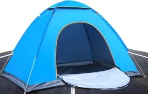 Tent Outdoor Automatic Tents Camping Waterproof Tents 1-2 People Portable Folding Tent Beach Camping Travel Hunting Tent Ultralight (Blue)